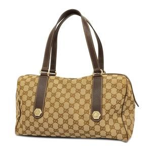 Gucci Brown and Tan Monogram Bag